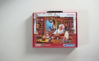Puzzle 1000 pièces Santa's Workshop, boîte valisette Clementoni