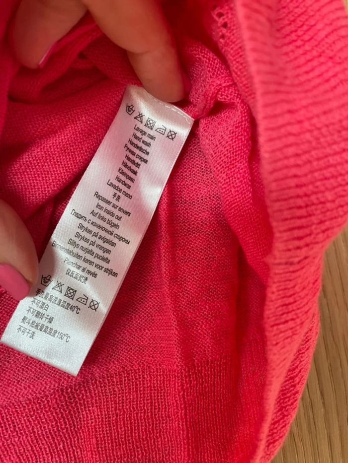 Pull léger framboise soft grey 34-36 - photo numéro 4