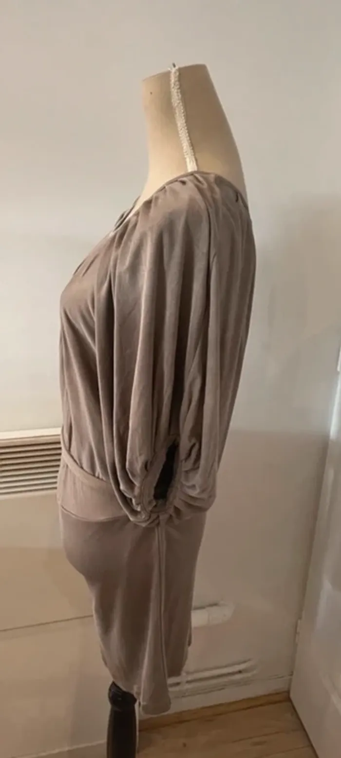Paul & joe sister blouse tunique grise satinée Femme taille 40 - photo numéro 3