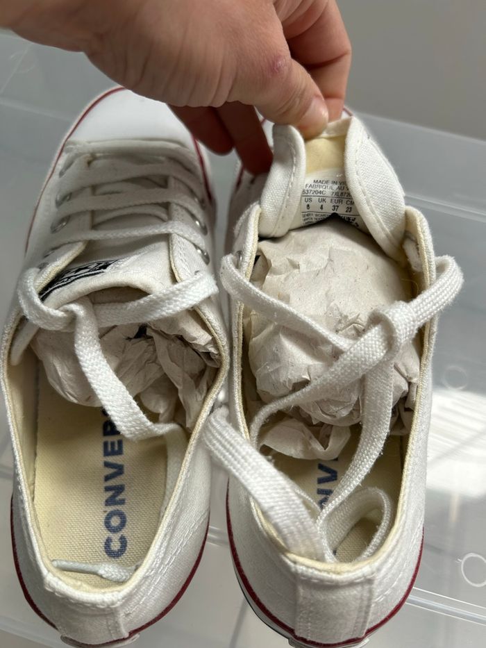 Converse blanche pointure 37 TBE - photo numéro 3