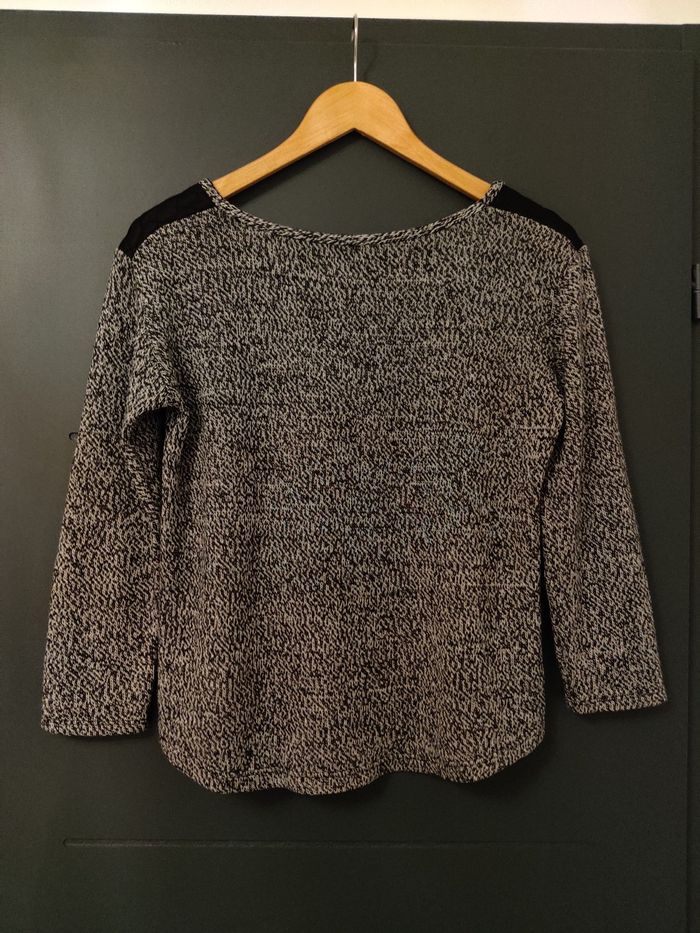 Pull maille gris - photo numéro 2