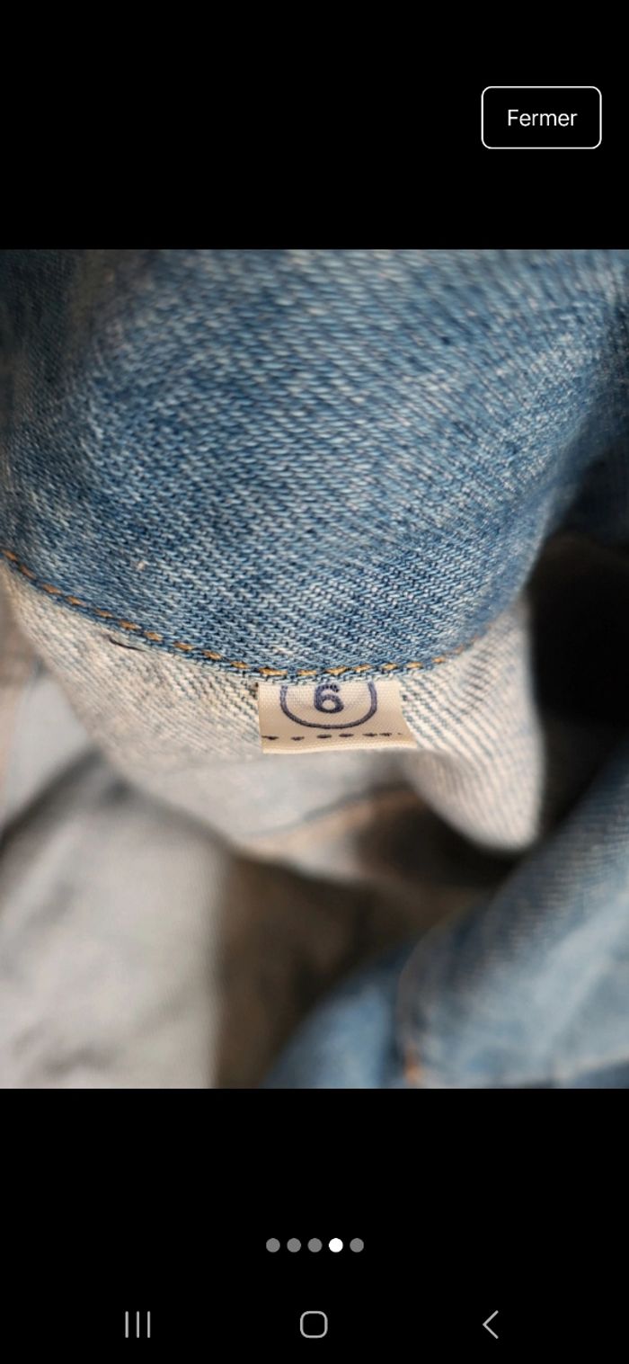 Veste en jean fait main Peter Pan - photo numéro 4