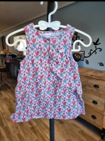 Robe été fille 6 mois p'tit bisou