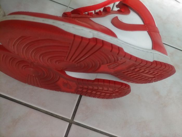 Baskets Nike Dunk rouge/blanc - photo numéro 3