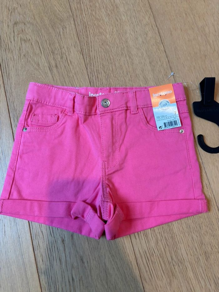 Neuf - Short rose In Extenso 7 ans - photo numéro 3