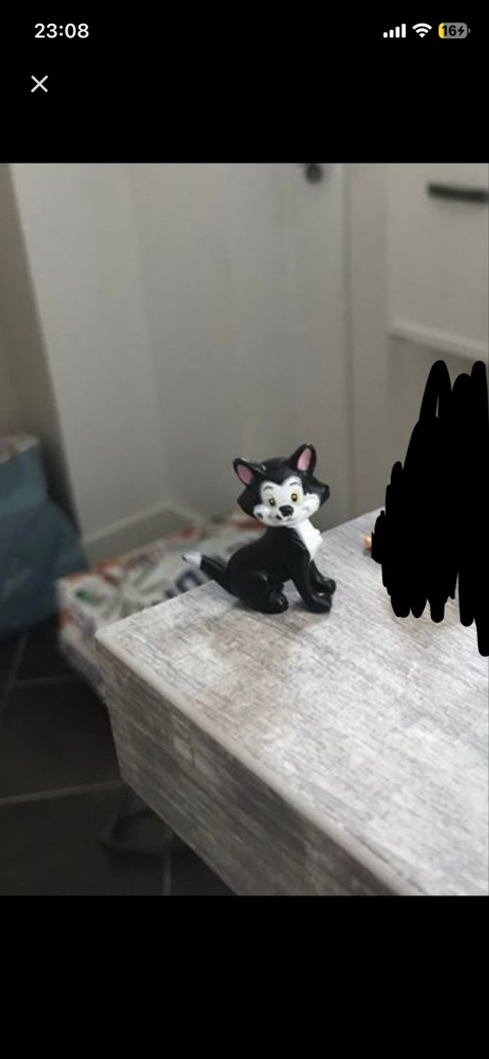 Figurine chat figaro pinocchio disney