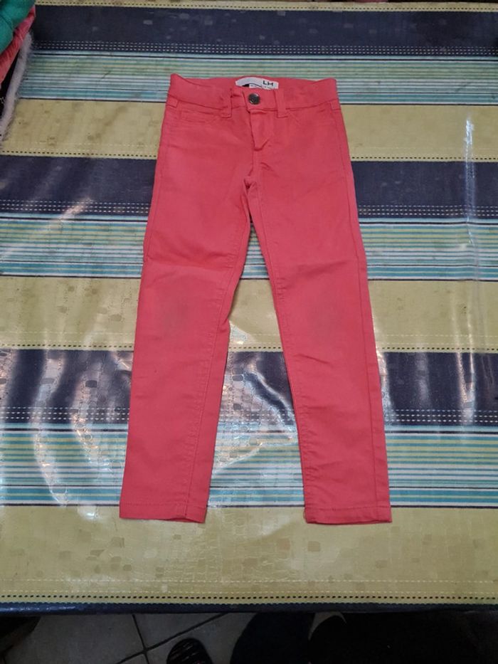 Jean slim rose 5 ans