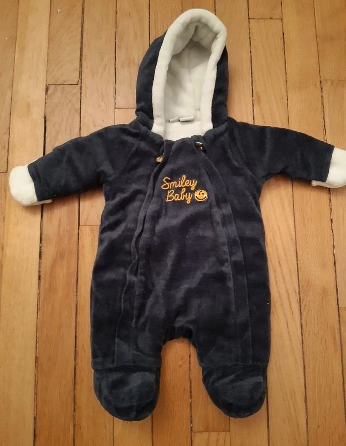 Combinaison chaude marine Smiley (1M)