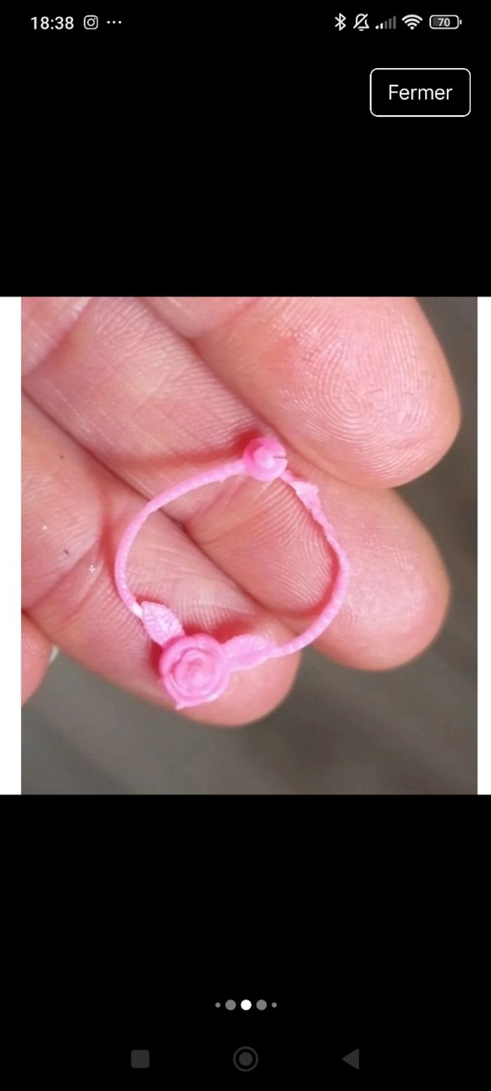 Collier barbie pretty changes pour barbie années 70 - photo numéro 7