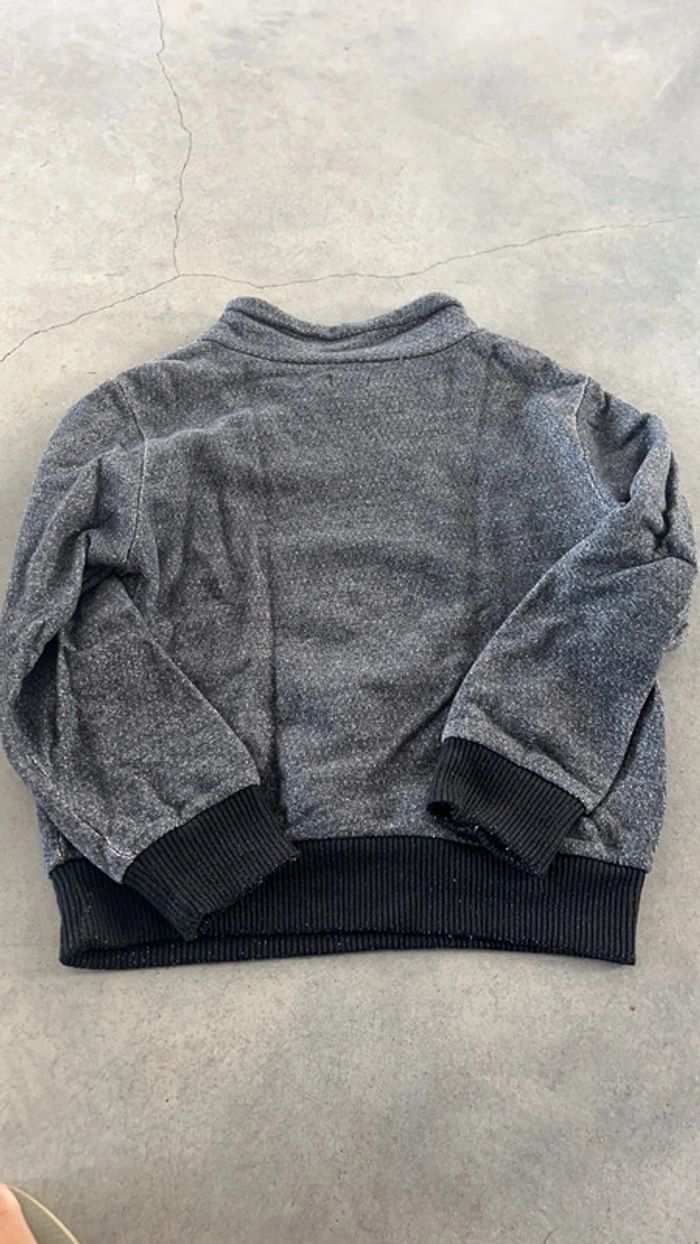 Sweat garçon Ikks gris chiné 12 ans - photo numéro 4