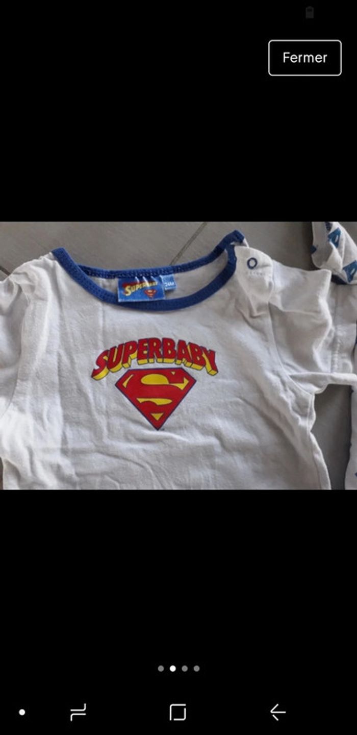Lot de 2 bodies Superbaby 24 mois - photo numéro 2