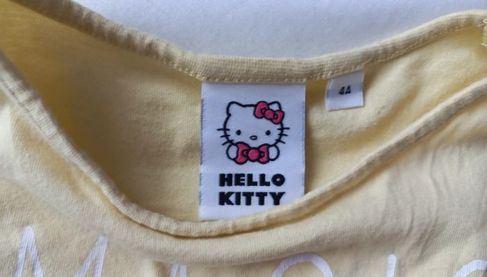 T-shirt jaune hello kitty t 4 - photo numéro 2