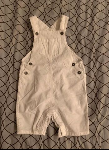 salopette d’été bébé garçon effet velour côtelé