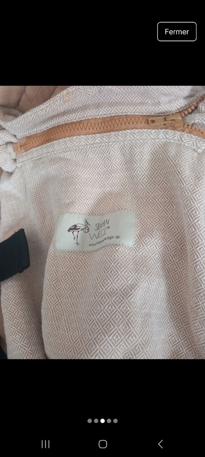 Magnifique porte bébé mei t'ai storchenwiege beige très bon état - photo numéro 3