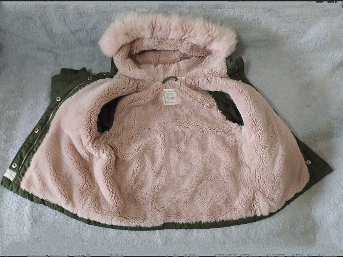 Manteau kaki rose 18 mois - photo numéro 4