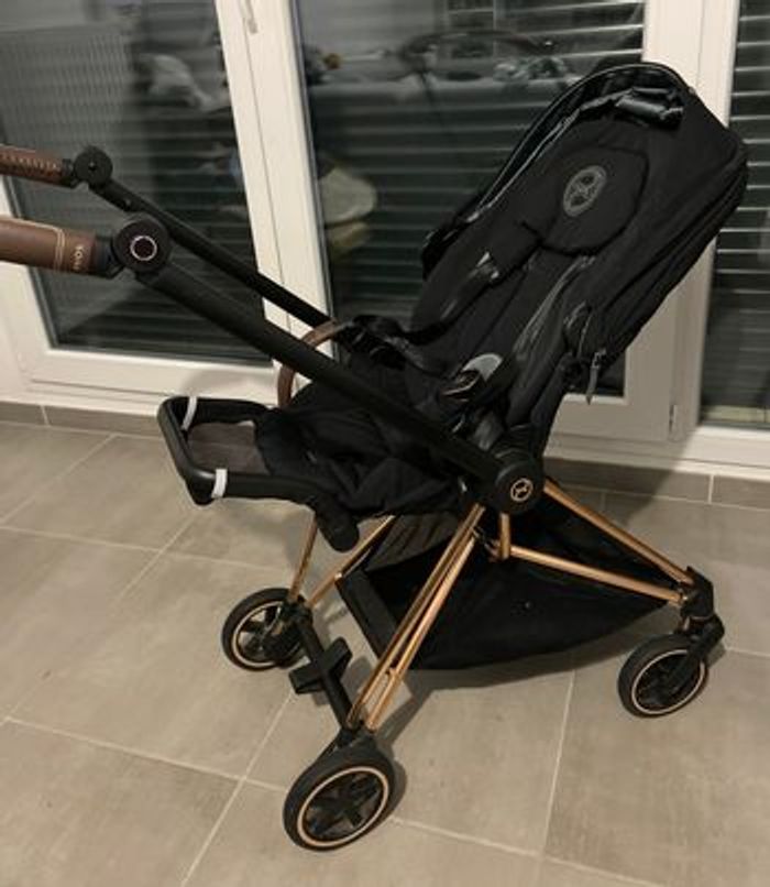 Poussette Cybex MIOS Platinium ROSE GOLD + NACELLE CYBEX NOIR
