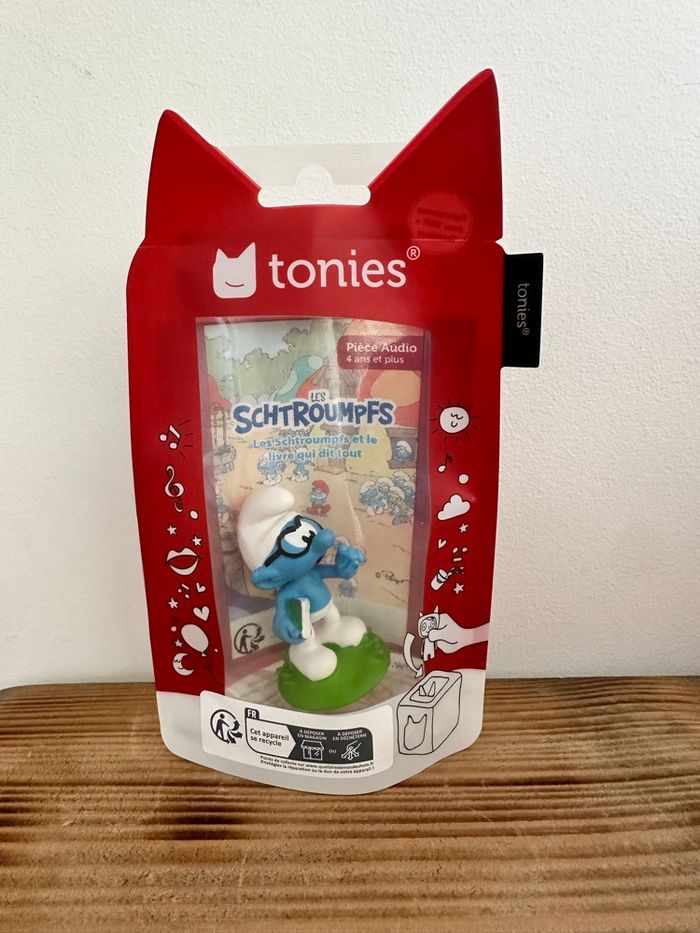 Figurine Tonies les schtroumpfs et le livre qui dit tout