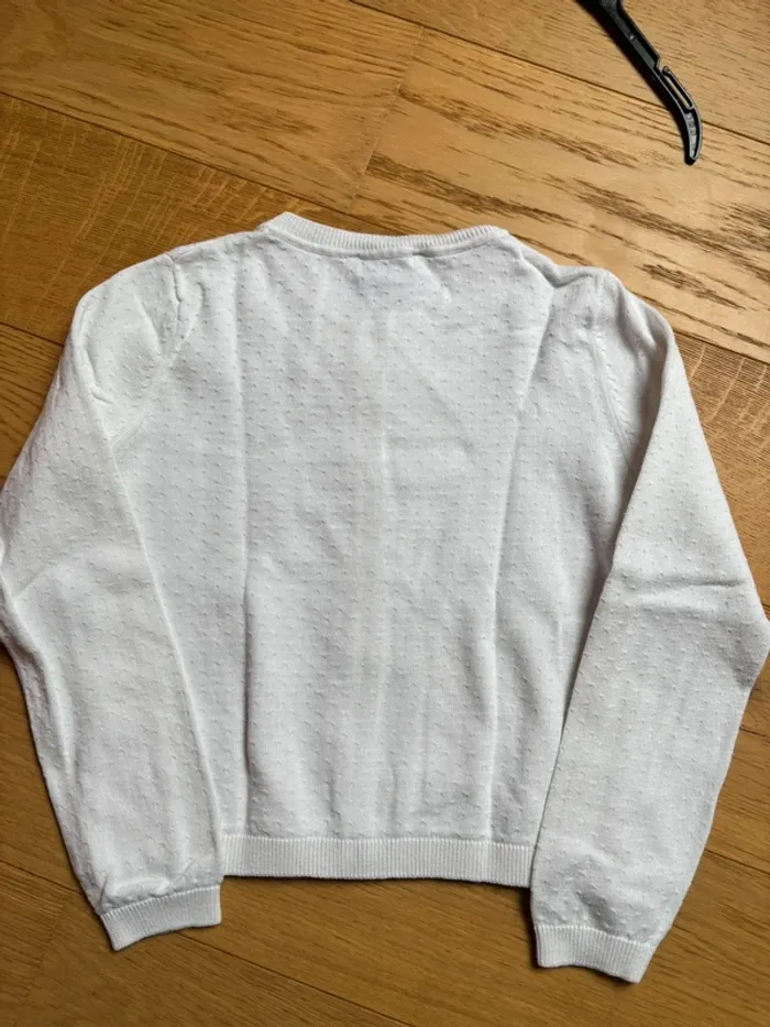 Gilet blanc C&A 8 ans - photo numéro 4