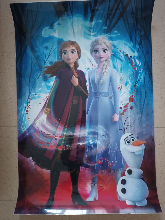 Poster plastifié reine des neiges