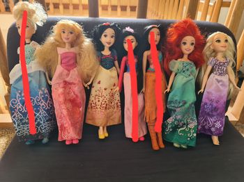 Lot 4 poupées poussière d'étoile Disney