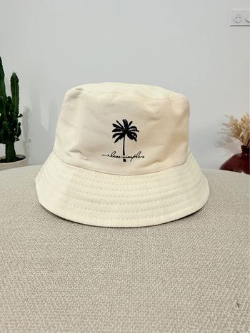 Bob beige “Live Simple”