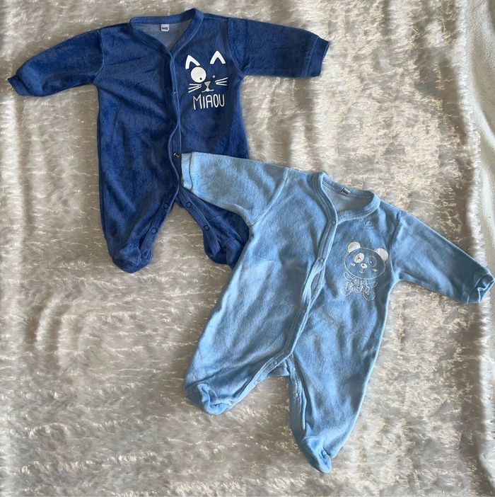 2 pyjamas hiver naissance