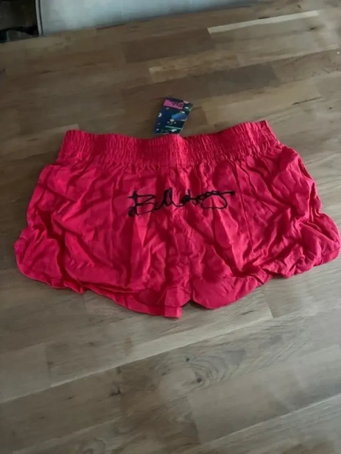 short femme billabong rouge