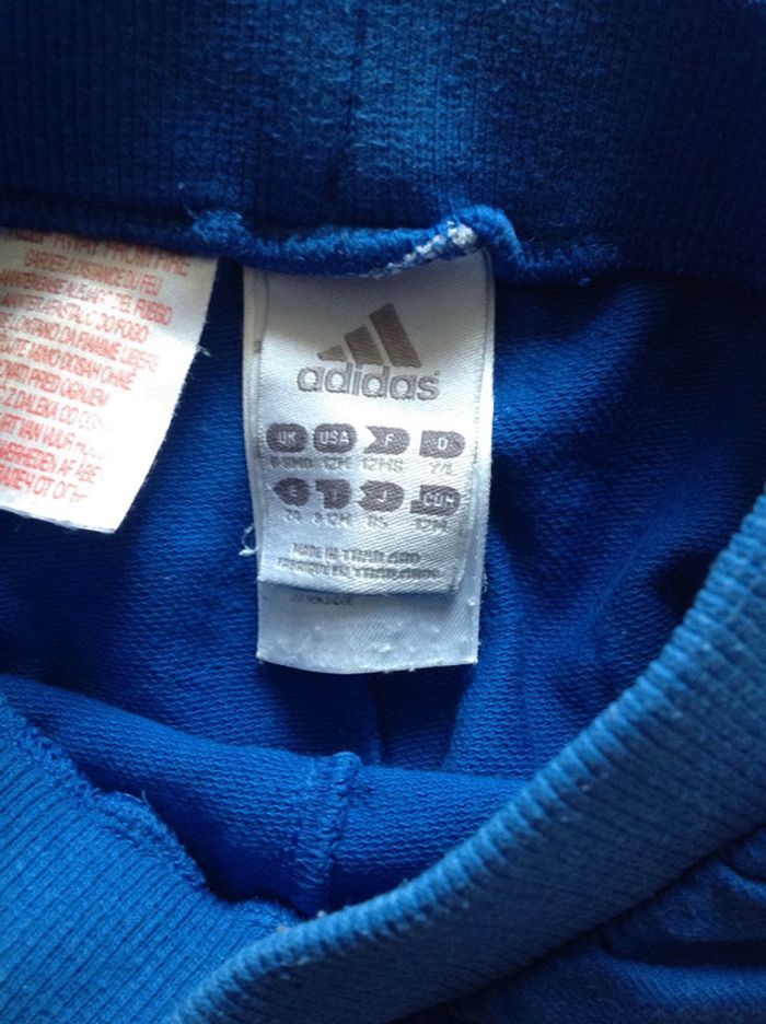 Pantalon jogging Adidas bleu roi - 12 mois - photo numéro 3