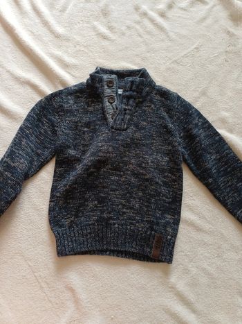 Pull bleu chiné 5 ans Gemo