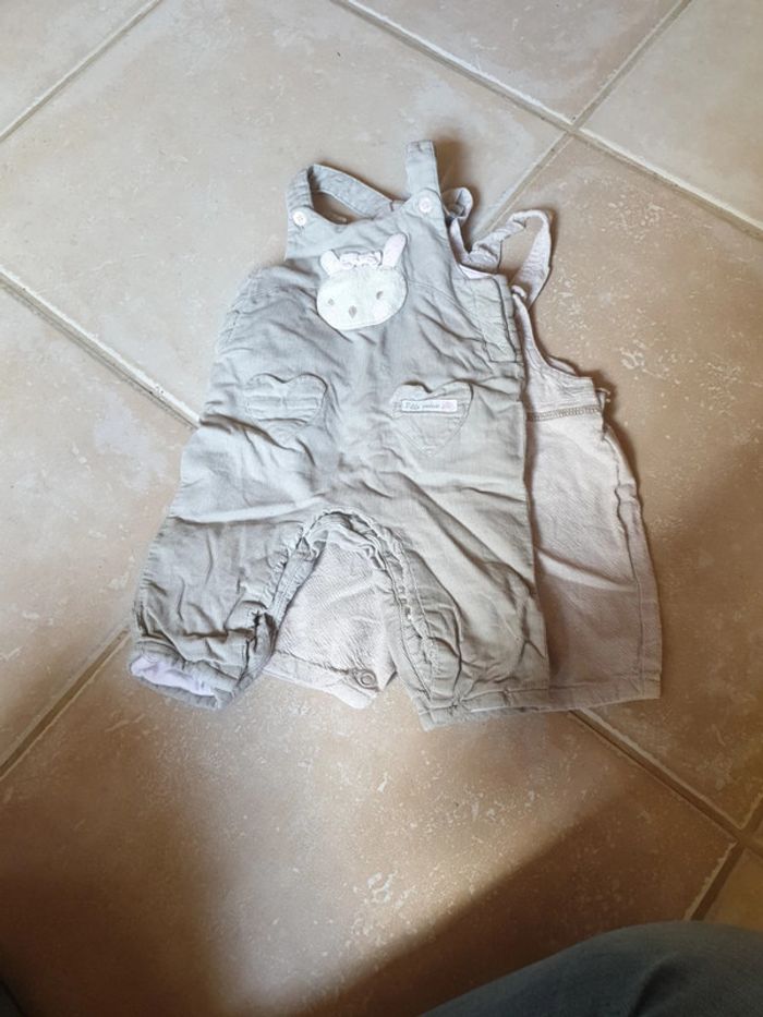 Lot 2 salopettes 3 mois