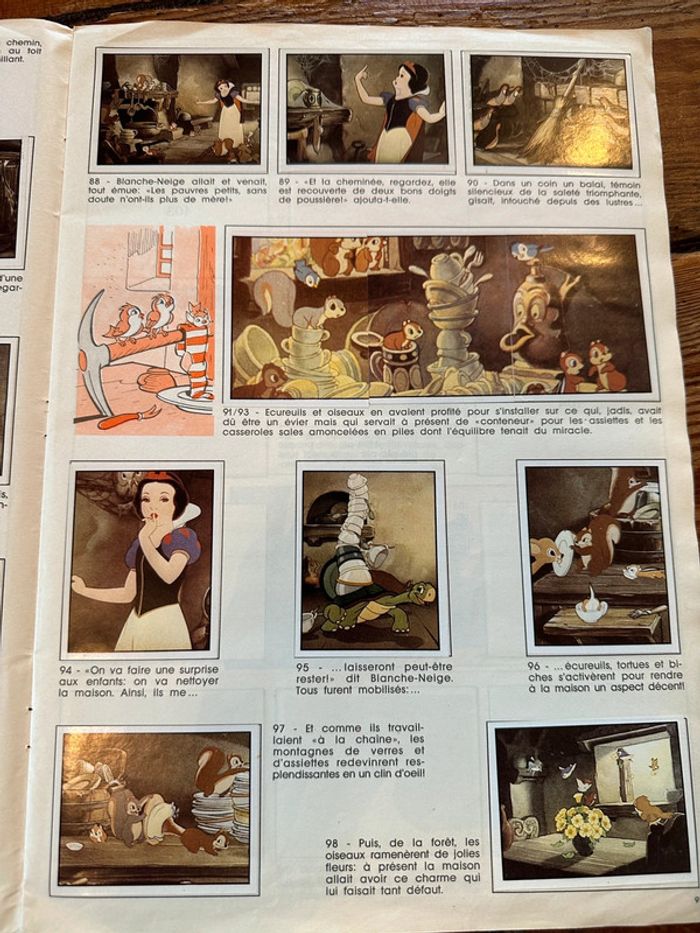 Grand album figurines Panini ancien vintage Disney Blanche Neige et les 7 nains - photo numéro 6
