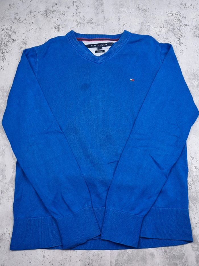 Pull col V Tommy Hilfiger bleu, L Hommes - photo numéro 3