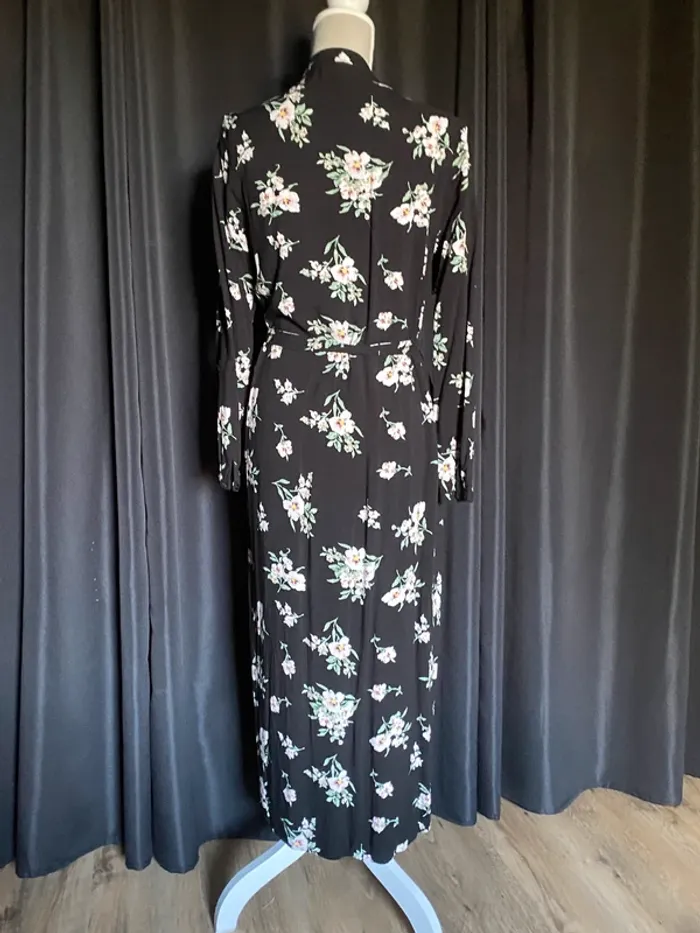Robe chemise noire à fleurs, Vero Moda - photo numéro 4