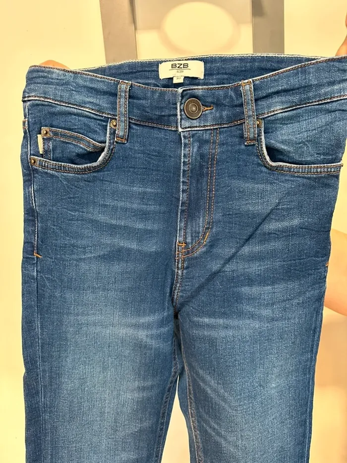 Jeans bizzbee bleu marine 32 neuf sans étiquette - photo numéro 2