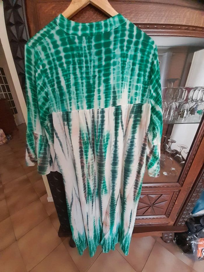 Robe longue plusieurs tons de vert - photo numéro 3