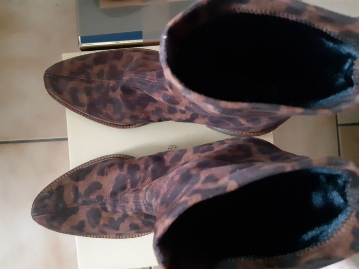 jolies bottines imprimés léopard de la marque espagno "mascaro" etat neuf t 37 - photo numéro 5