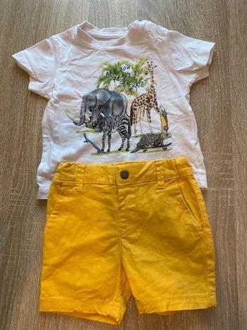Ensemble short t-shirt 6 mois Mayoral