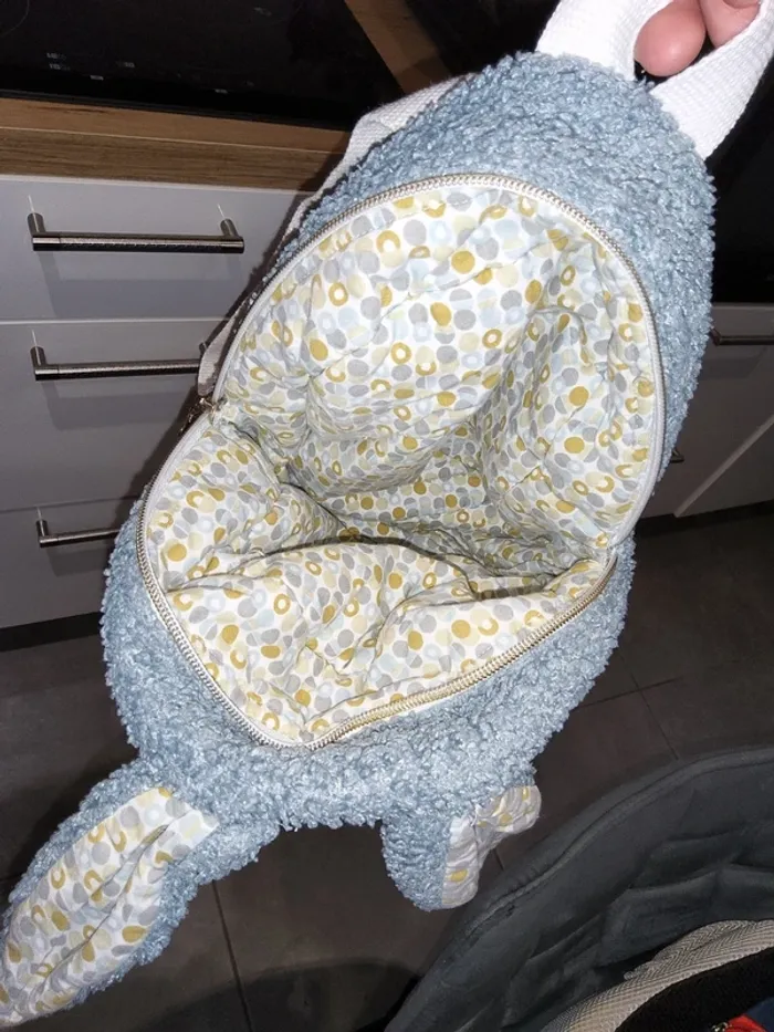 Sac à dos enfant fabriqué main 27x27x10cm - photo numéro 7