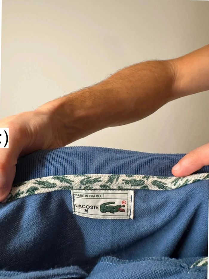 Polo Lacoste bleu homme taille M - photo numéro 7