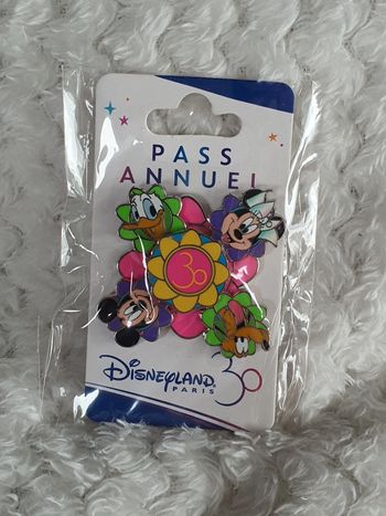Pin disney dlp 30 anniversary oe pass annuel rainbow