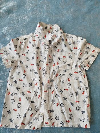 Chemise garçon manche courte