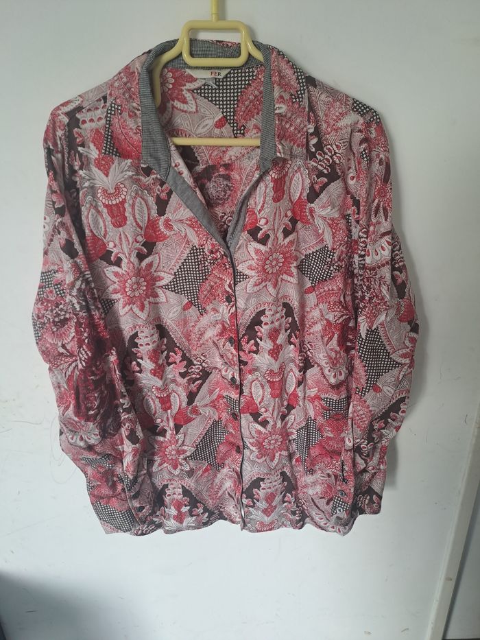 Chemise rose gris my way FER Taille 50