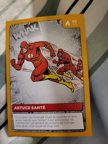 Carte Héros DC Auchan 2022 n° 82/90 Astuce Santé