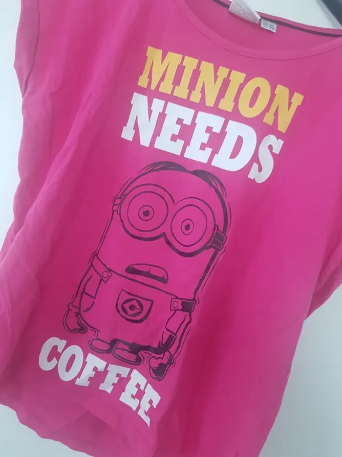 T-Shirt Rose Mignon Taille M - photo numéro 2