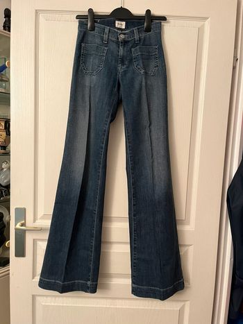 Jean évasé marque hudson taille 24 bleu