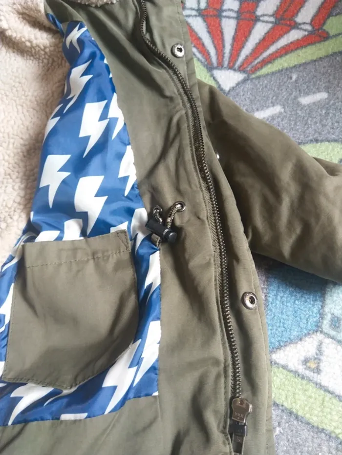 Manteau / parka chaude ..jbc taille 104 / 4 ans - photo numéro 9