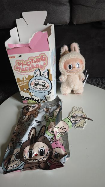 The Monster labubu exciting macaron soymilk pop mart