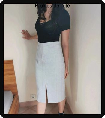 Jupe crayon fendue classe H&M