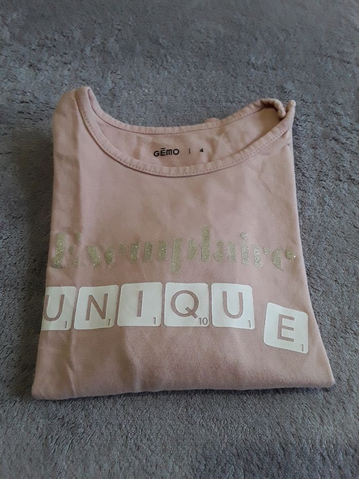 Tee shirt manches longues fille 4 ans