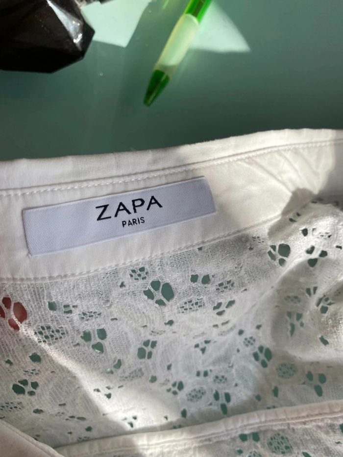 Chemise blanche dentelle - Zapa - photo numéro 7